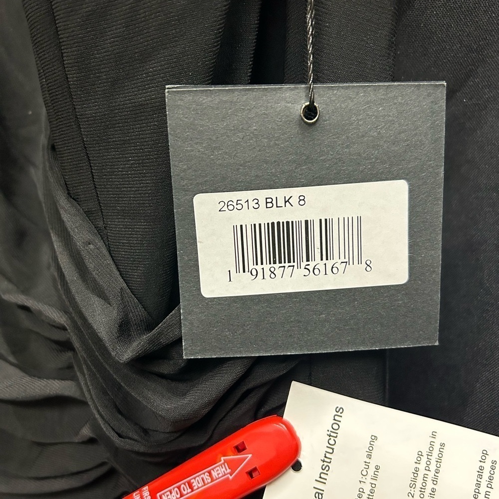 Mac Duggal 26513 NWT Faux Wrap Sleeveless V Neck Gown - Picture 6 of 6